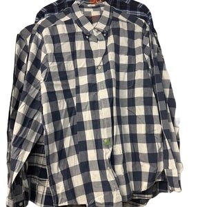 Joe Fresh XL  Casual Button Down Shirt with Classic Check Pattern Bundle of 4